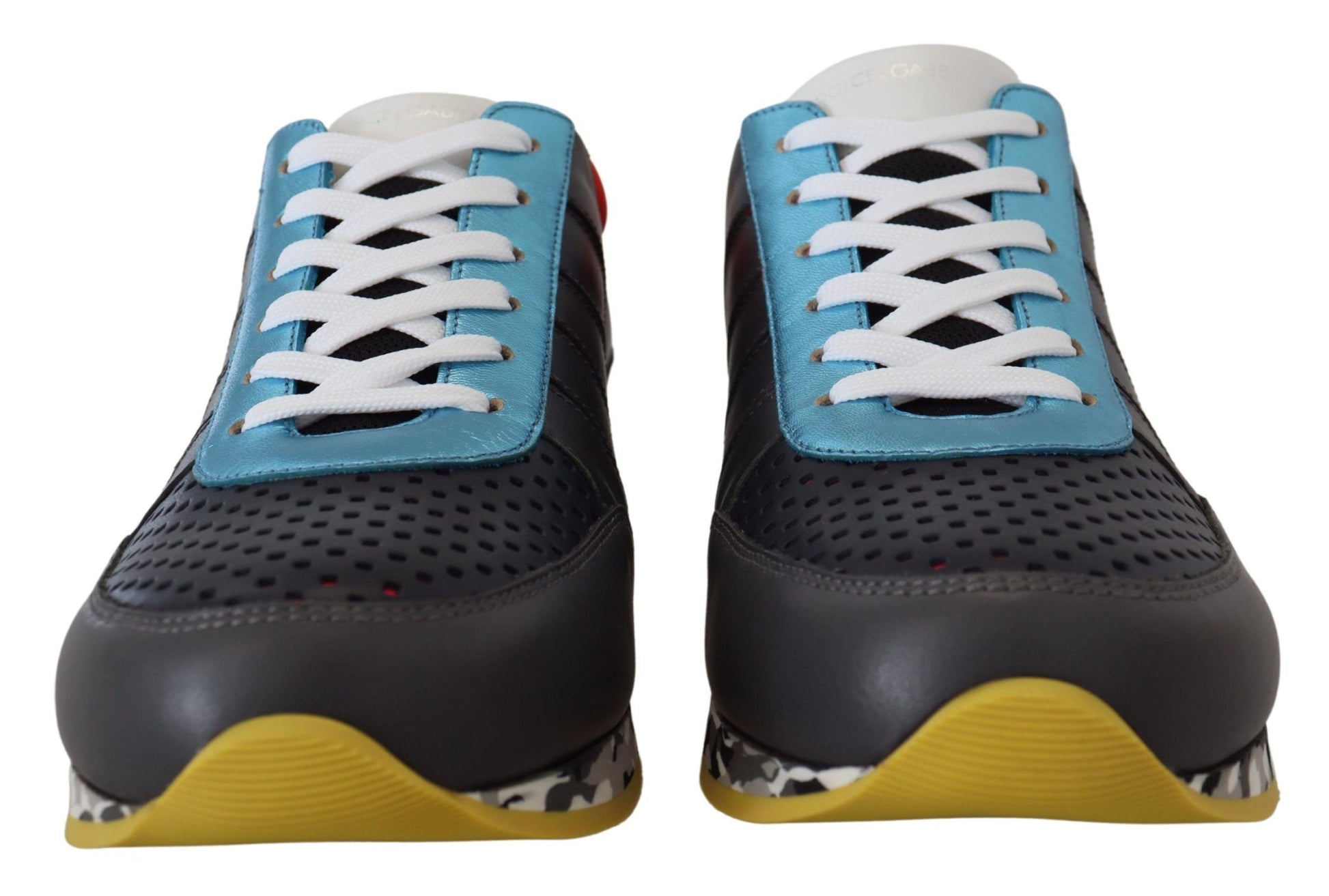 Dolce & Gabbana Multicolor Leather-Blend Low Top Sneakers - ACCEXO