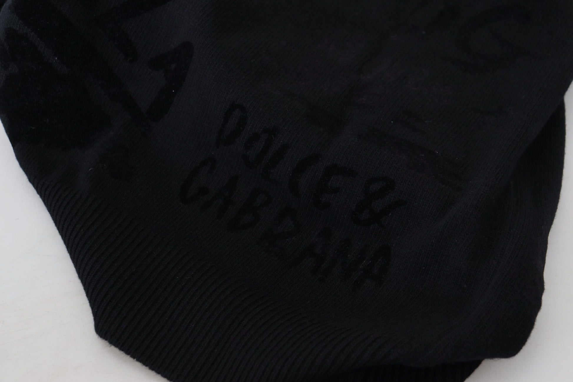 Dolce & Gabbana Elegant Black Logo Wool Sweater - ACCEXO