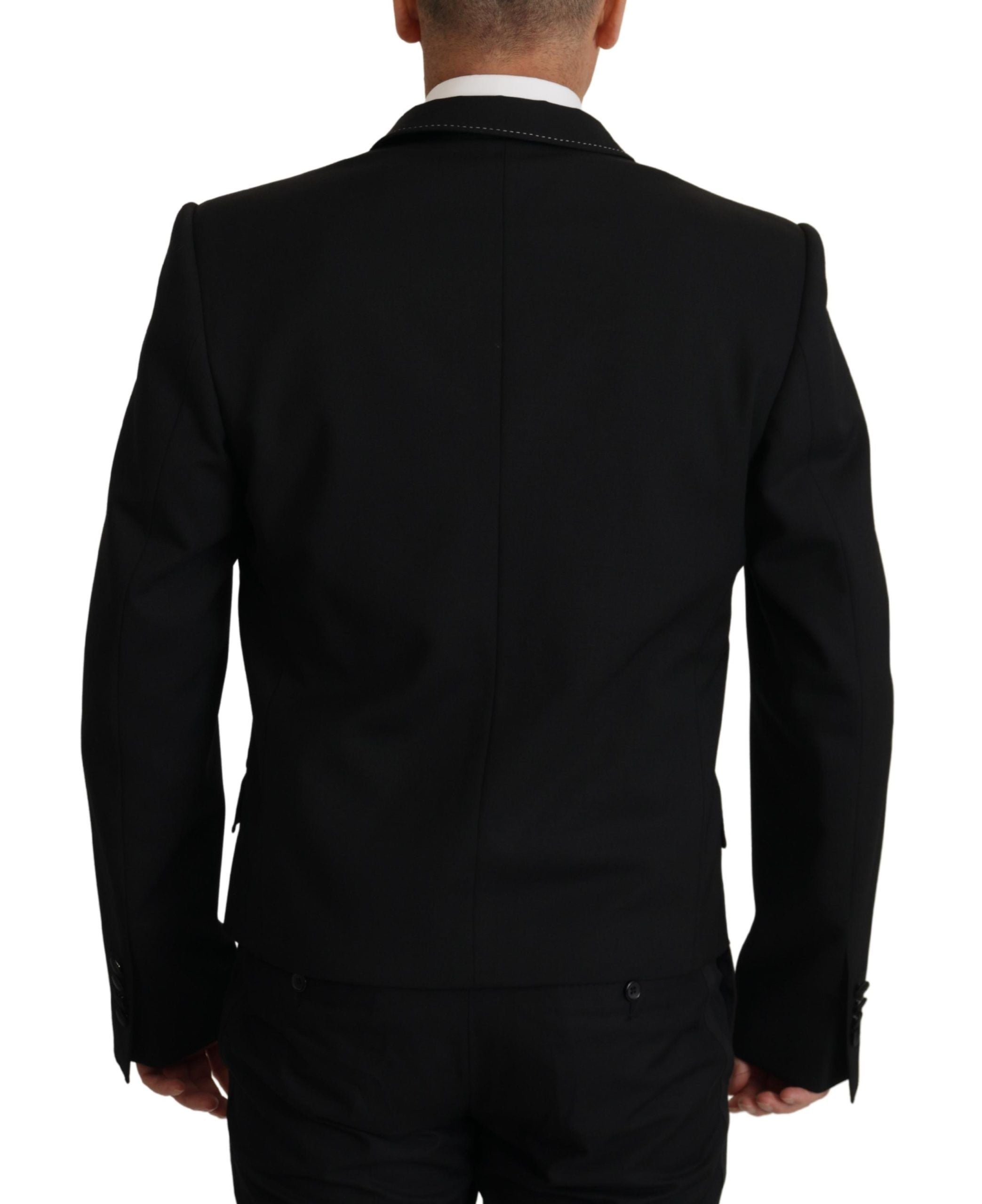 Dolce & Gabbana Elegant Double Breasted Wool Blazer - ACCEXO