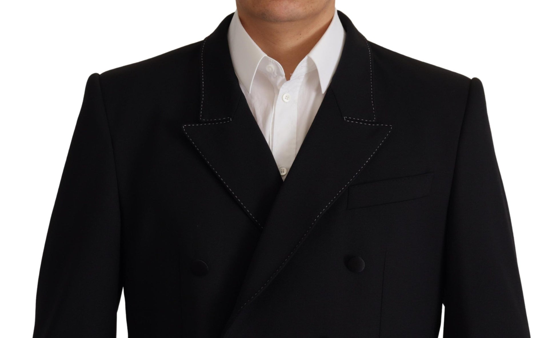 Dolce & Gabbana Elegant Double Breasted Wool Blazer - ACCEXO