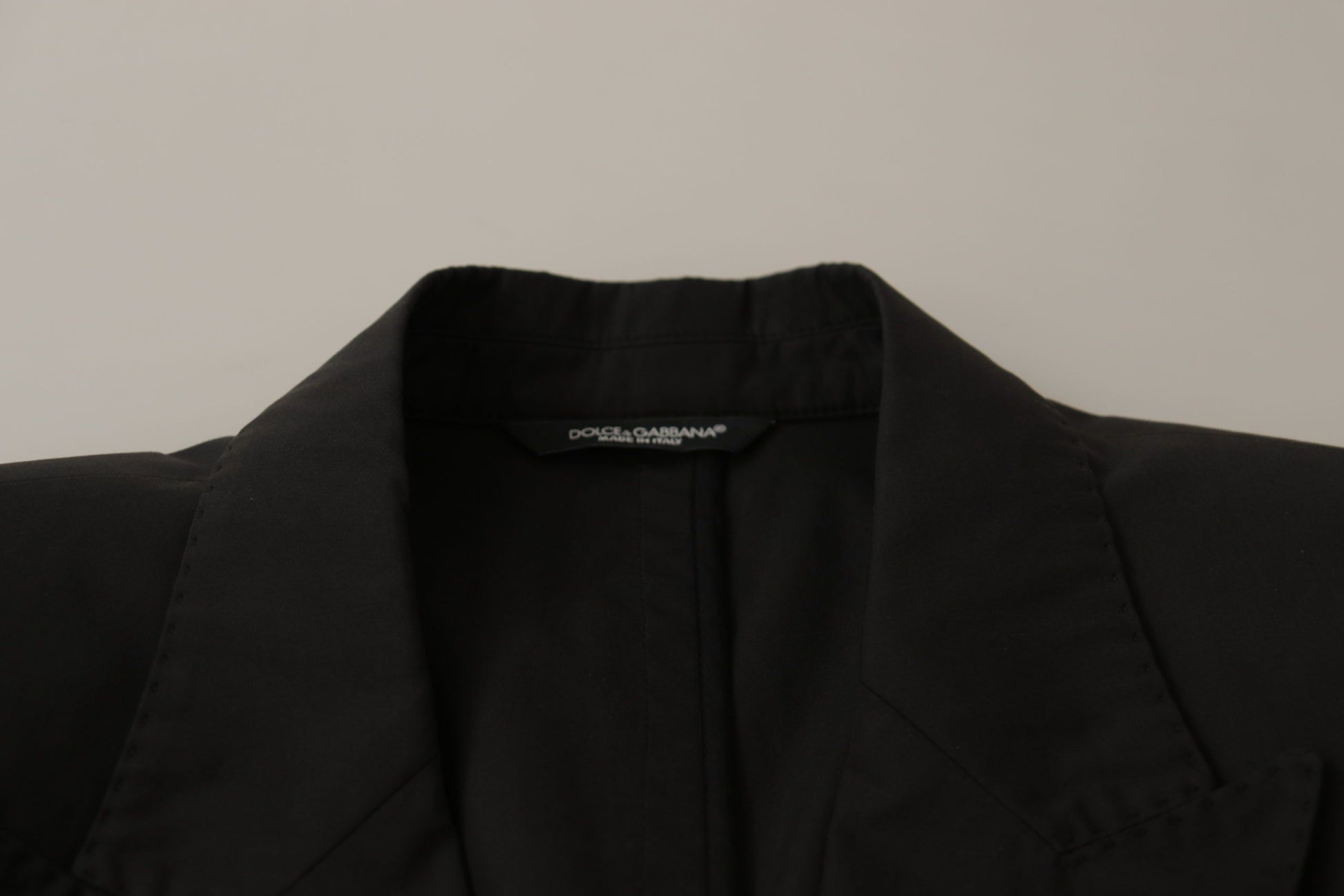 Dolce & Gabbana Elegant Taormina Black Cotton Blazer - ACCEXO
