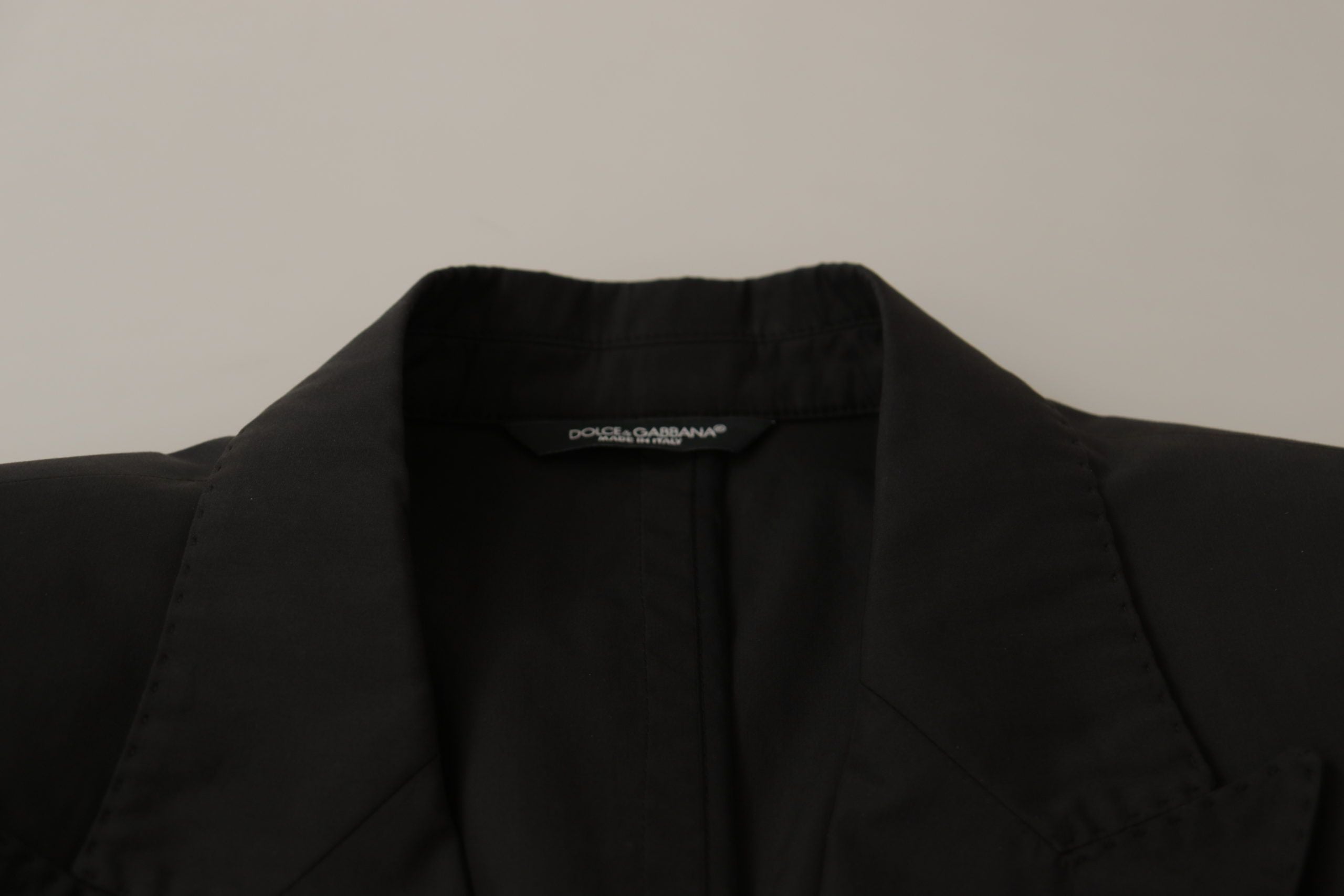 Dolce & Gabbana Elegant Taormina Black Cotton Blazer - ACCEXO