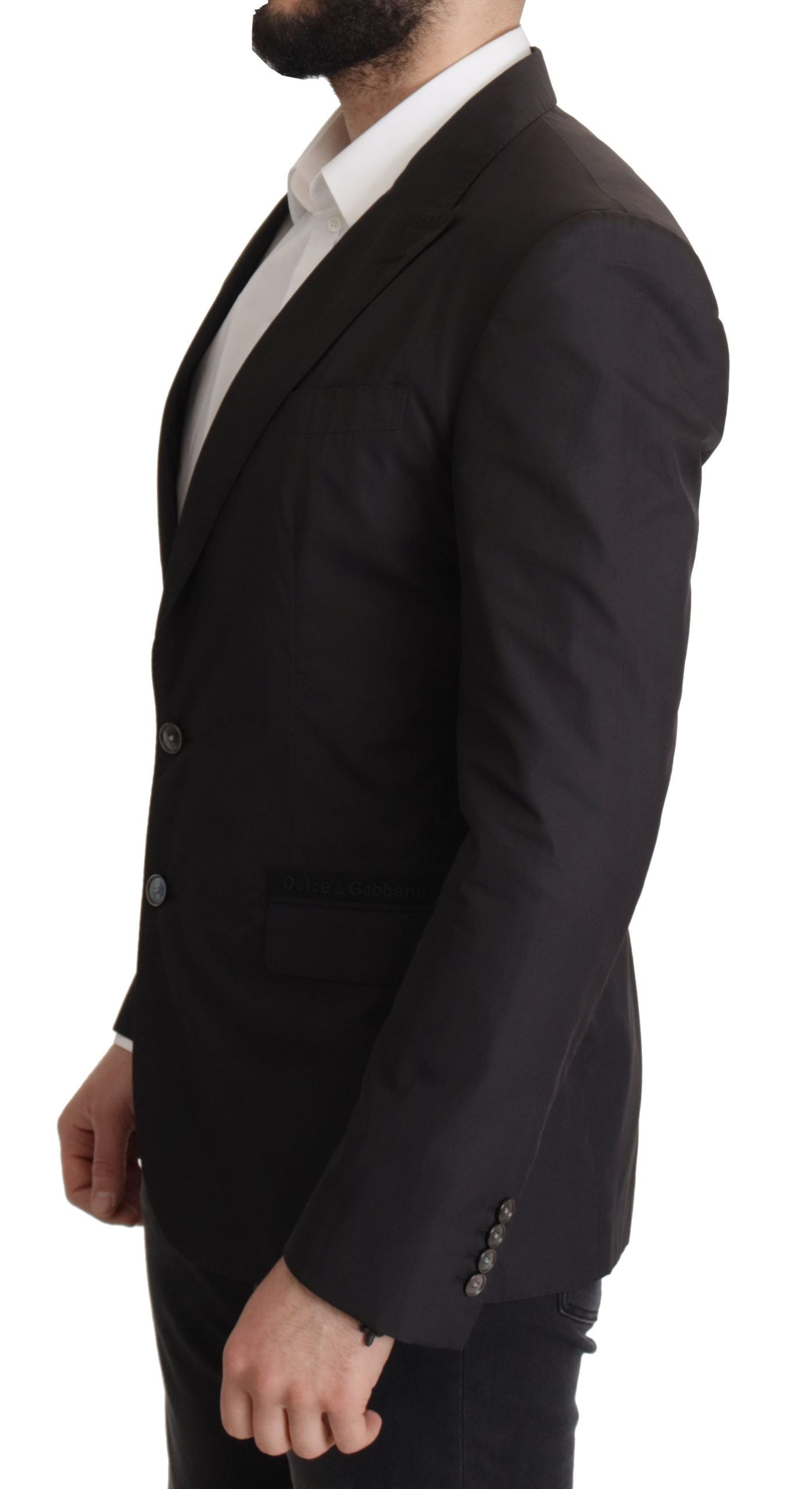 Dolce & Gabbana Elegant Taormina Black Cotton Blazer - ACCEXO