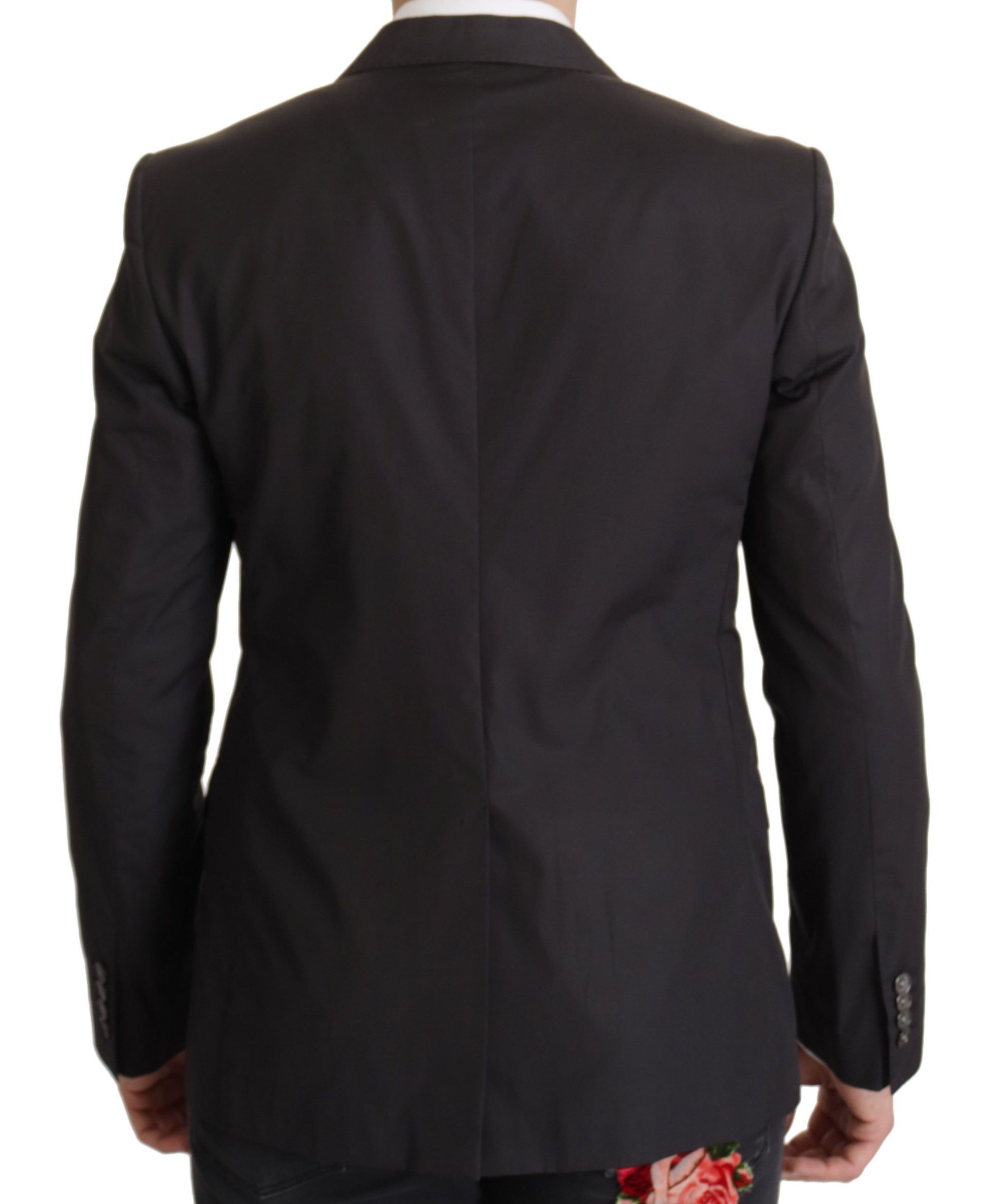Dolce & Gabbana Elegant Taormina Black Cotton Blazer - ACCEXO