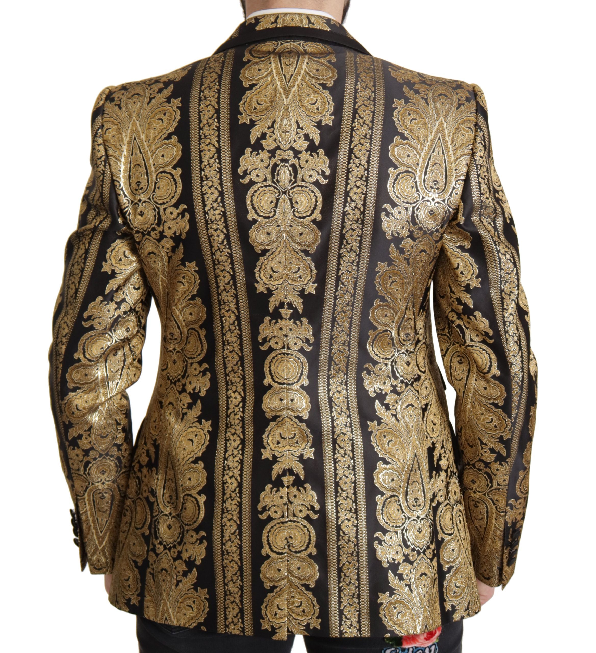 Dolce & Gabbana Elegant Single Breasted Jacquard Blazer - ACCEXO