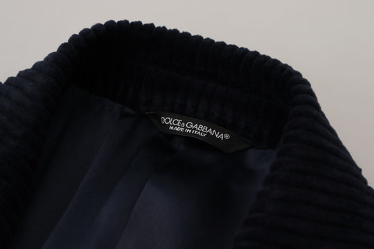 Dolce & Gabbana Elegant Black Cotton Long Cardigan Jacket