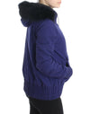 Blue Padded Jacket Hooded Short K-Way