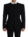 Dolce & Gabbana Elegant Slim Fit Double Breasted Wool Blazer