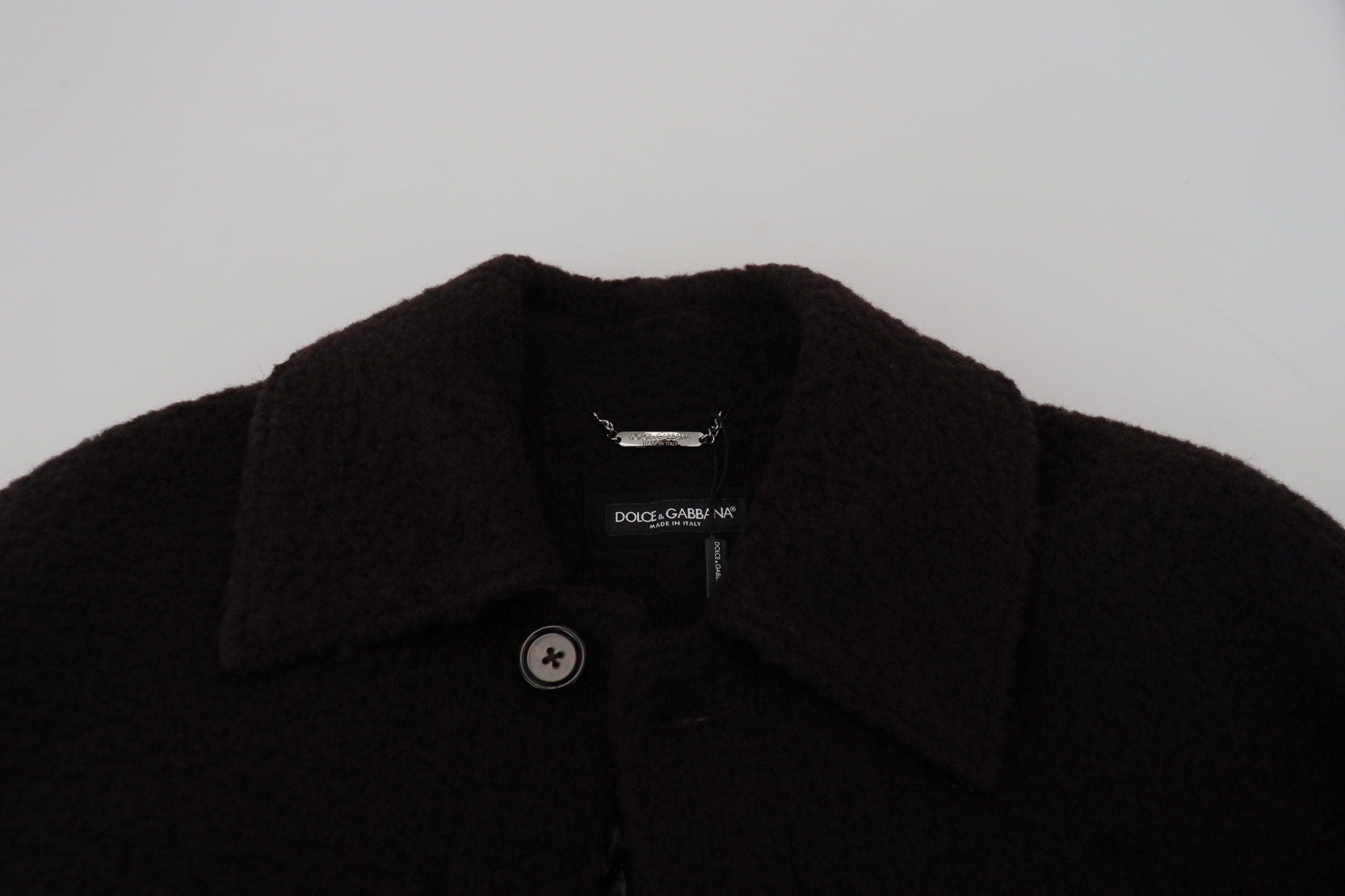 Dolce & Gabbana Elegant Black Alpaca Wool Blend Jacket - ACCEXO