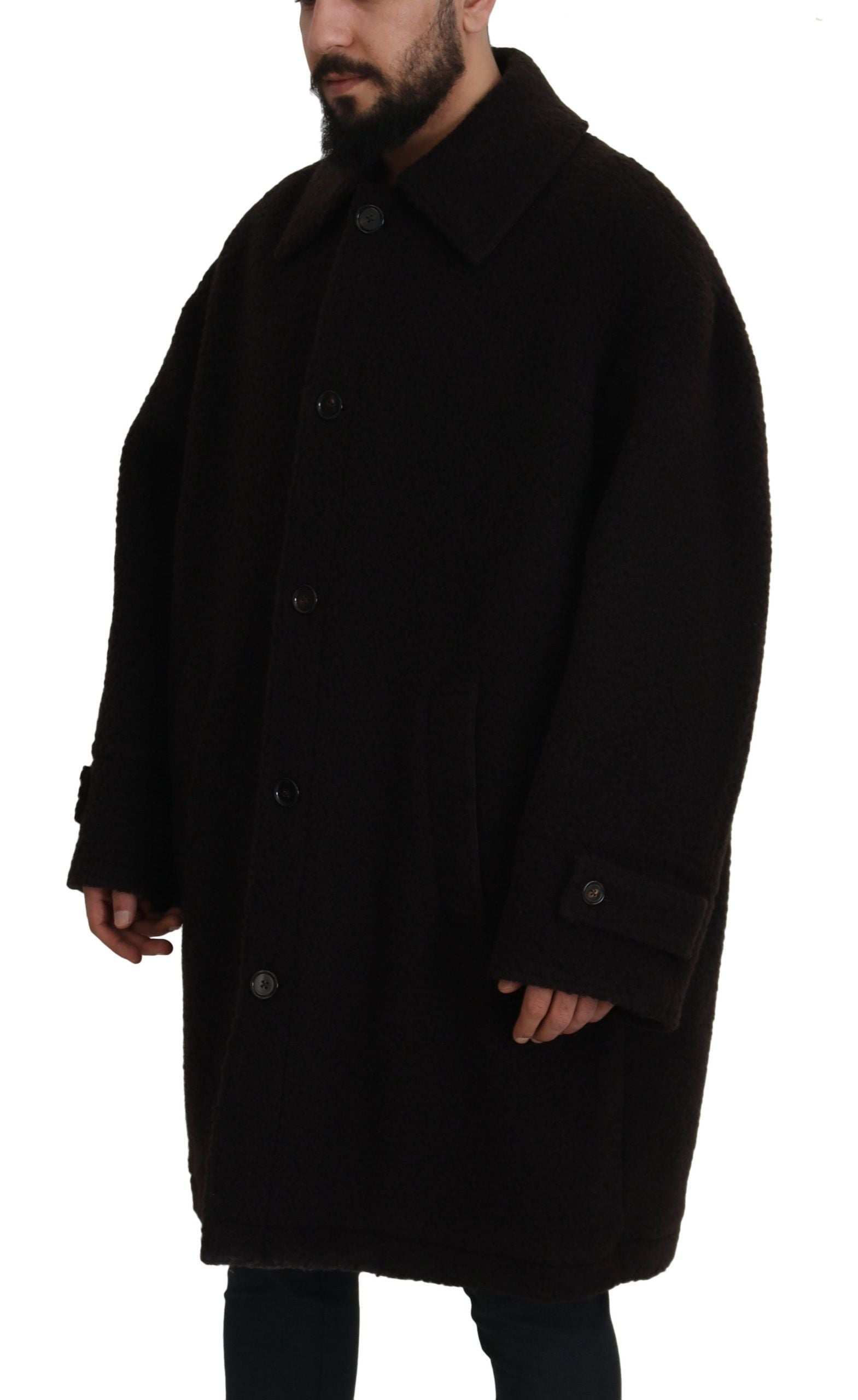 Dolce & Gabbana Elegant Black Alpaca Wool Blend Jacket - ACCEXO