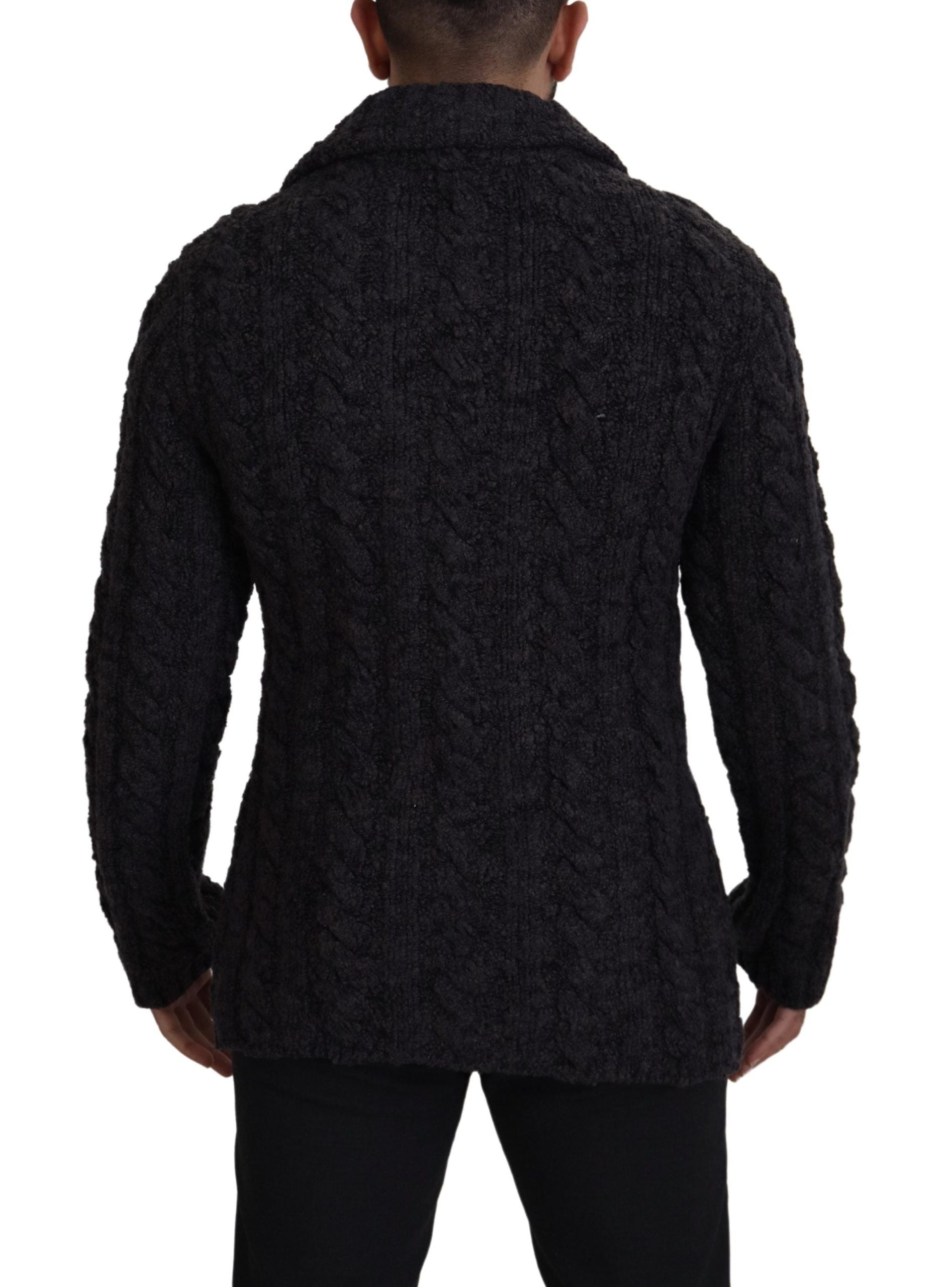 Dolce & Gabbana Elegant Double-Breasted Wool-Cashmere Coat - ACCEXO