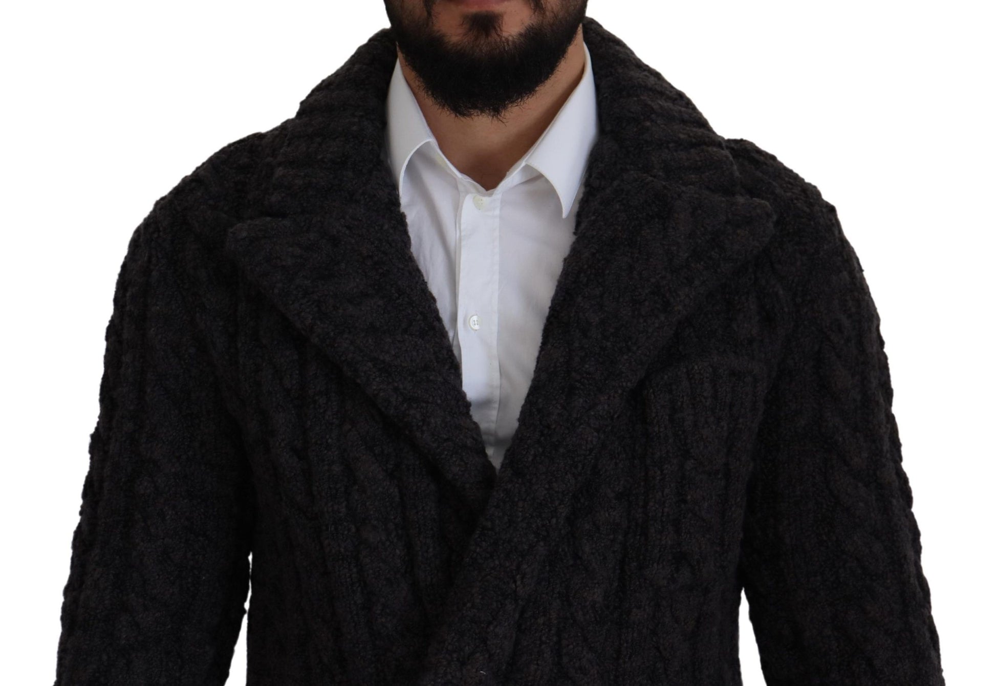 Dolce & Gabbana Elegant Double-Breasted Wool-Cashmere Coat - ACCEXO