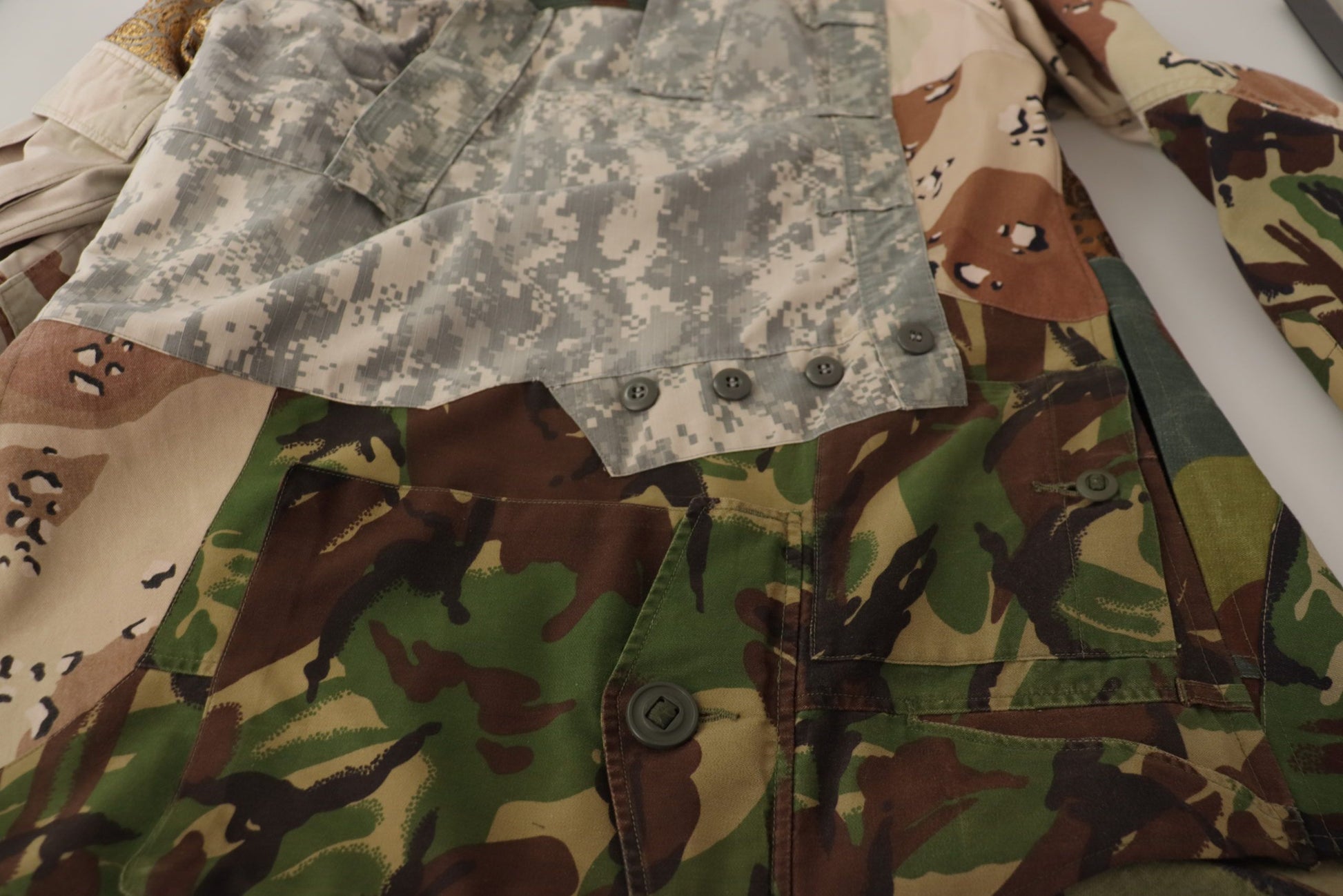 Dolce & Gabbana Patchwork Camouflage Casual Shirt - ACCEXO