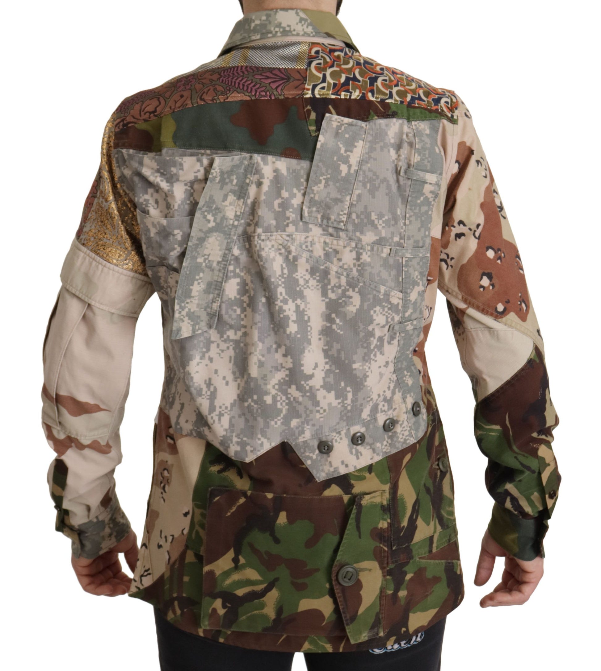 Dolce & Gabbana Patchwork Camouflage Casual Shirt - ACCEXO