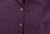 Elegant Purple Cashmere-Silk Blend Blazer