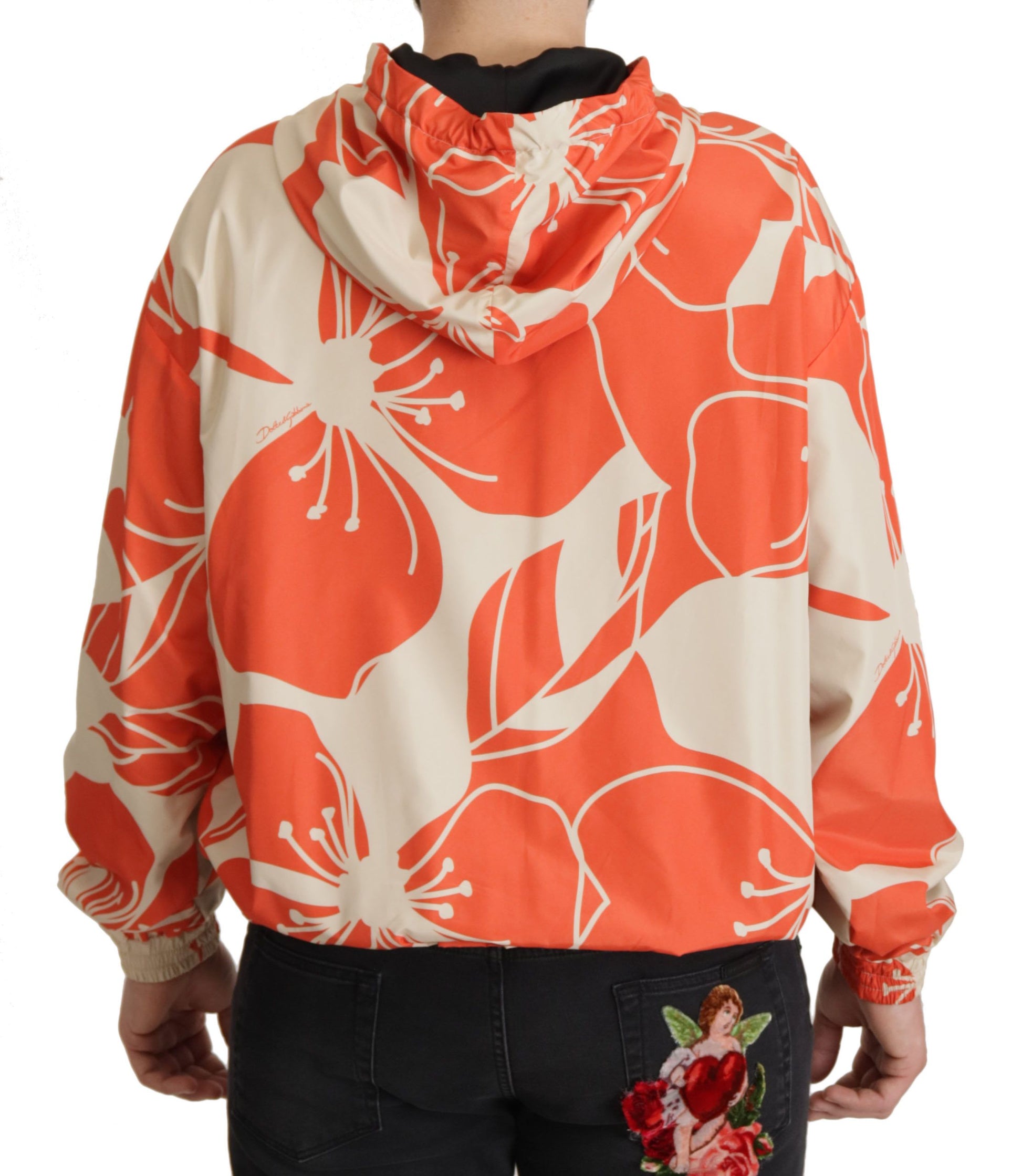 Dolce & Gabbana Elegant Floral Zip Hooded Sweater - ACCEXO