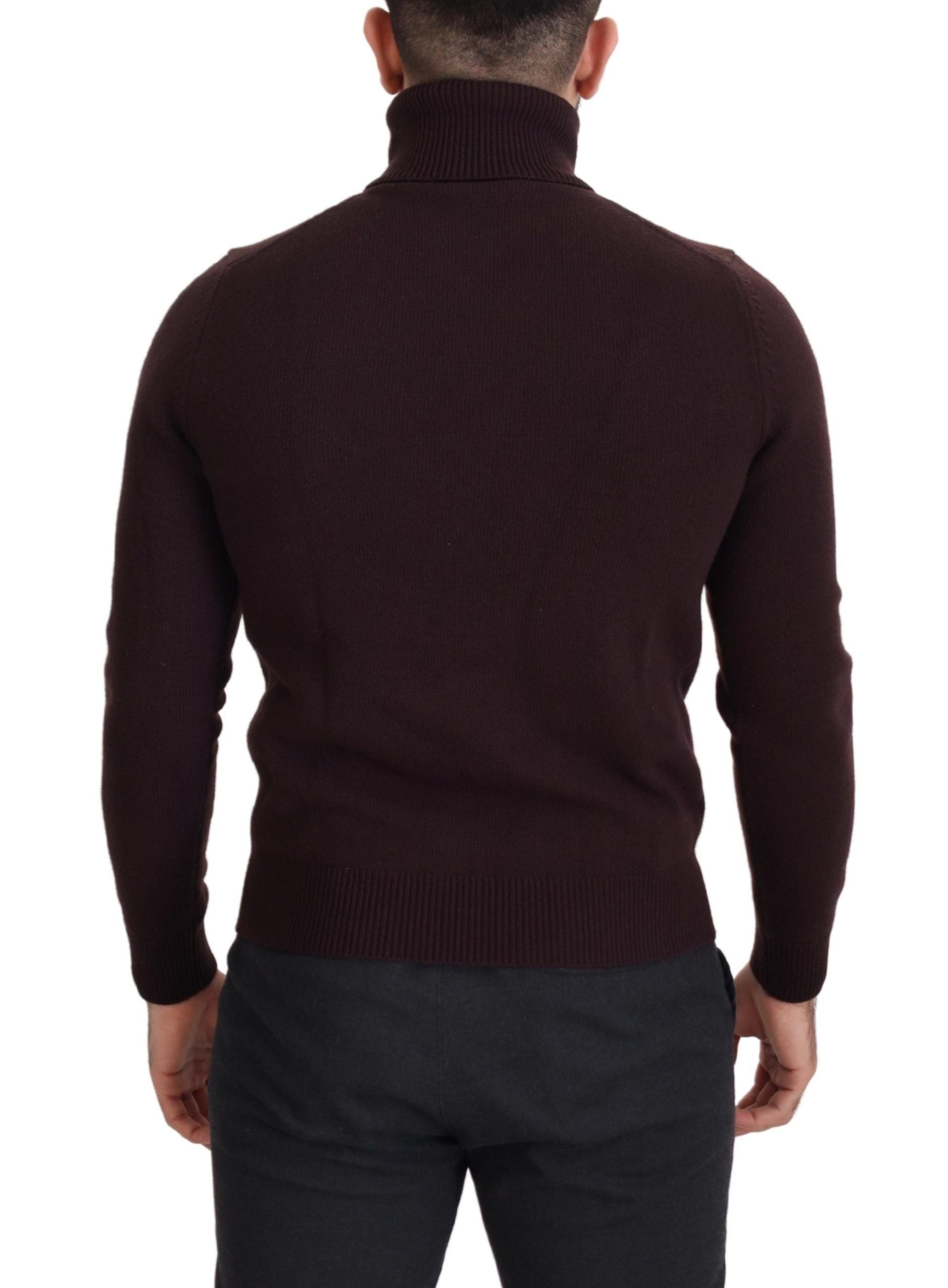 Dolce & Gabbana Elegant Turtleneck Wool Pullover Sweater - ACCEXO