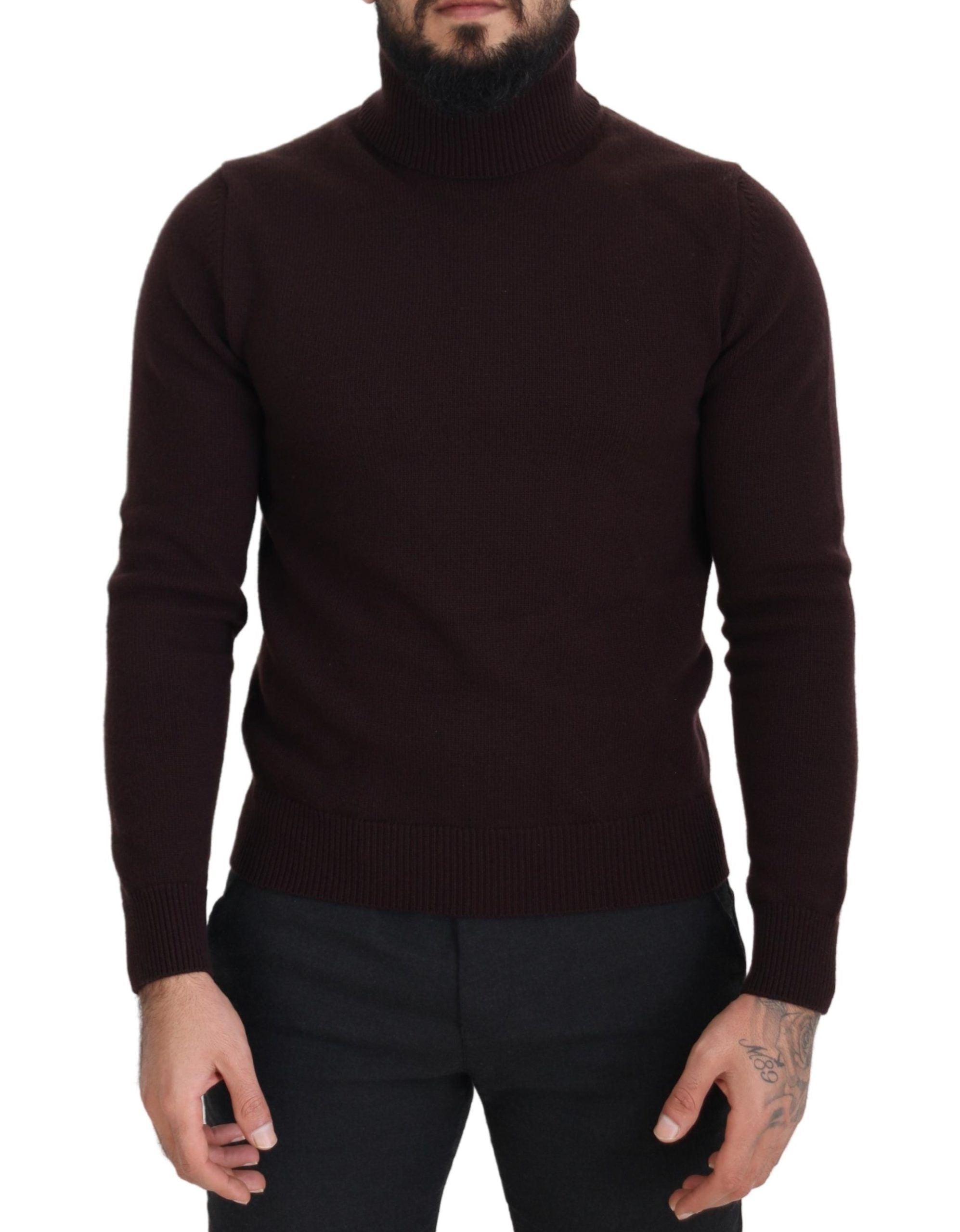 Dolce & Gabbana Elegant Turtleneck Wool Pullover Sweater - ACCEXO