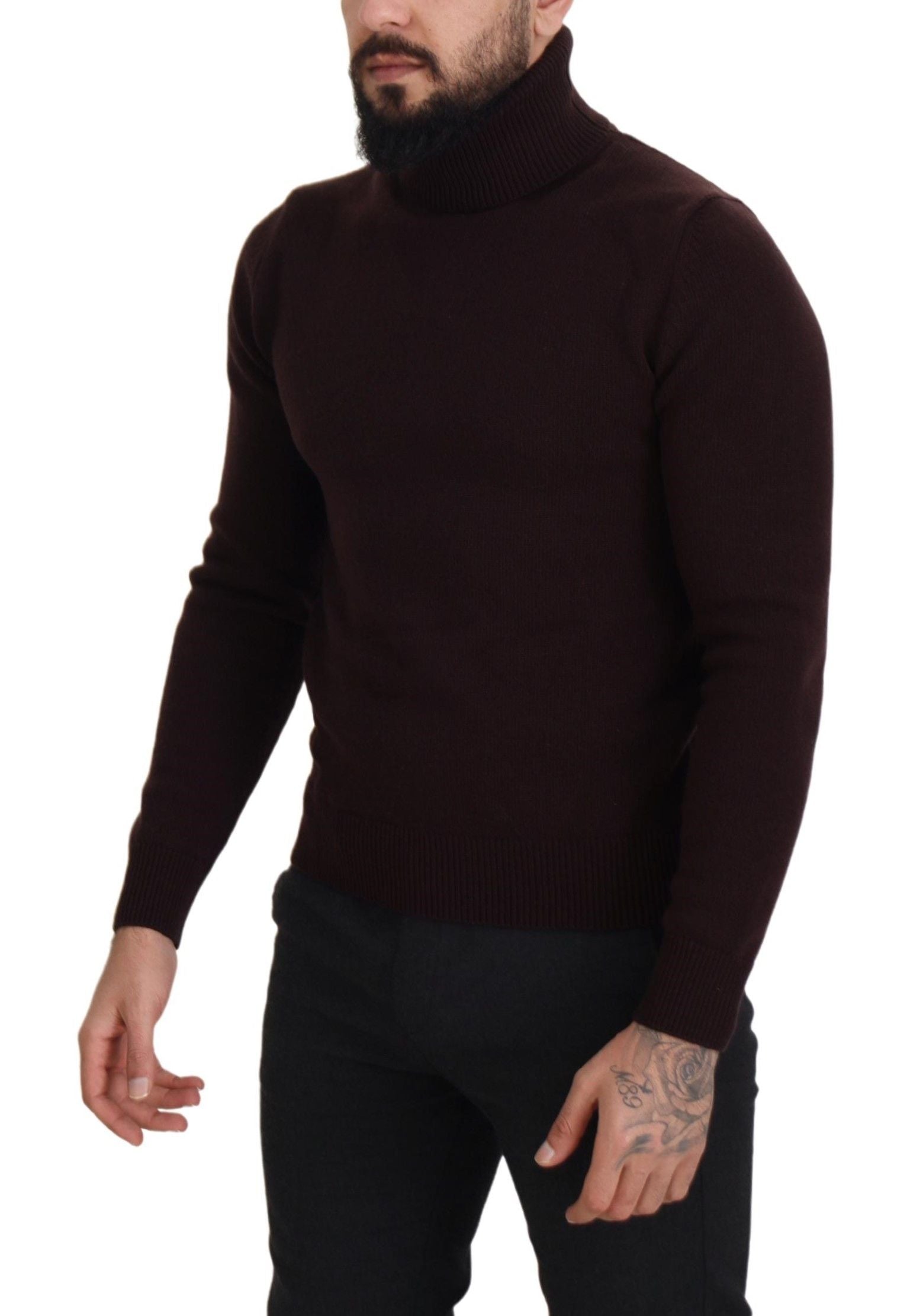 Dolce & Gabbana Elegant Turtleneck Wool Pullover Sweater - ACCEXO
