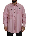 Dolce & Gabbana Elegant Pink Casual Cotton Shirt