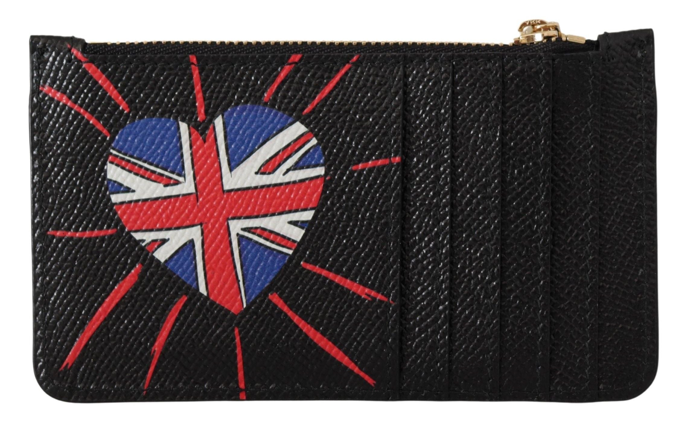 Dolce & Gabbana Elegant Leather Coin Wallet with Zip Closure - ACCEXO