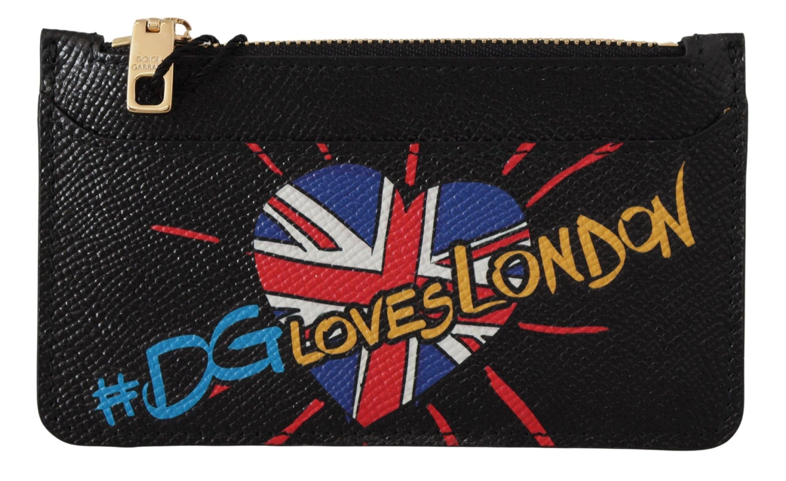 Dolce & Gabbana Elegant Leather Coin Wallet with Zip Closure - ACCEXO