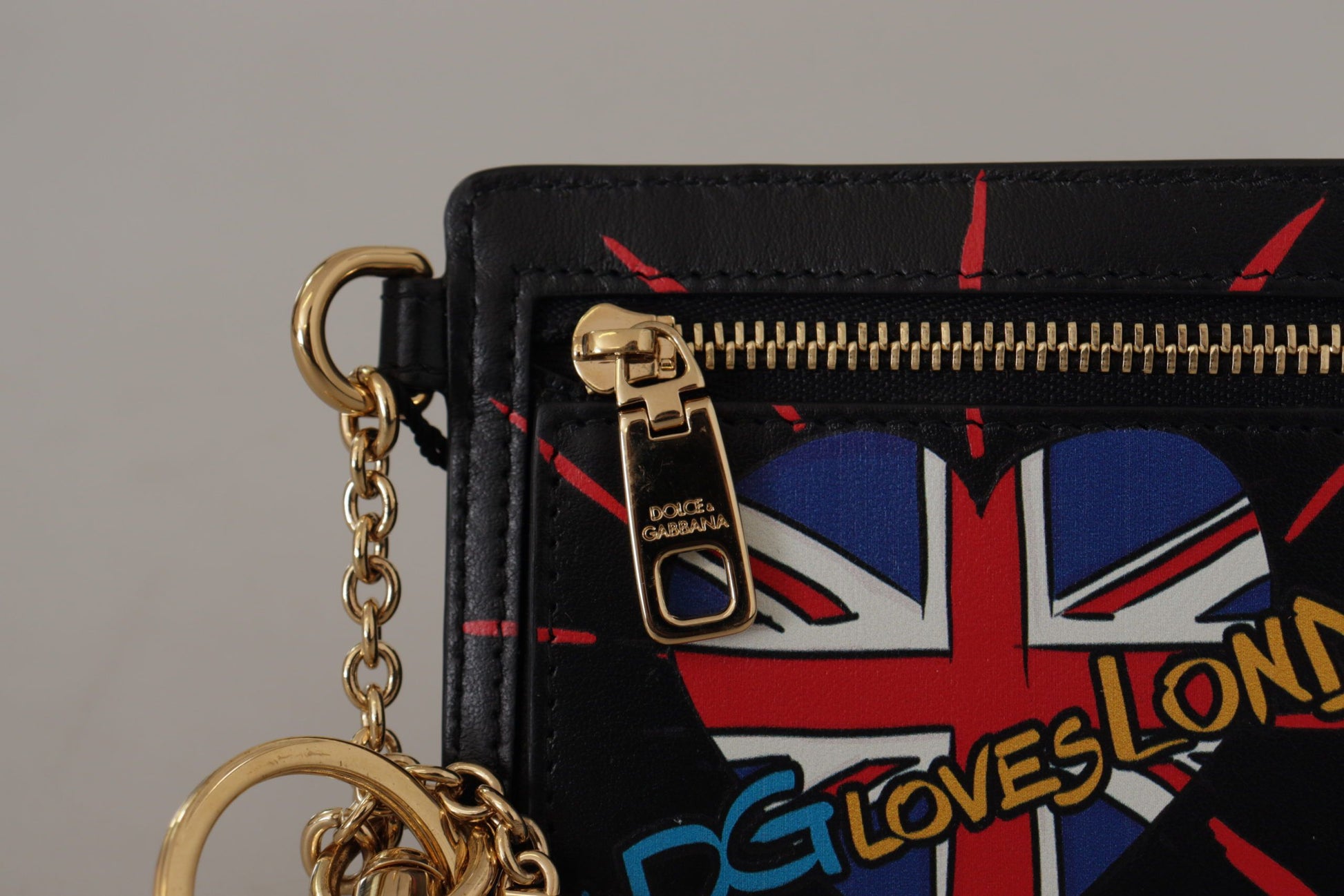 Dolce & Gabbana Elegant Leather Coin Wallet With Keyring - ACCEXO