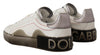 Dolce & Gabbana Elegant White Leather Sneakers