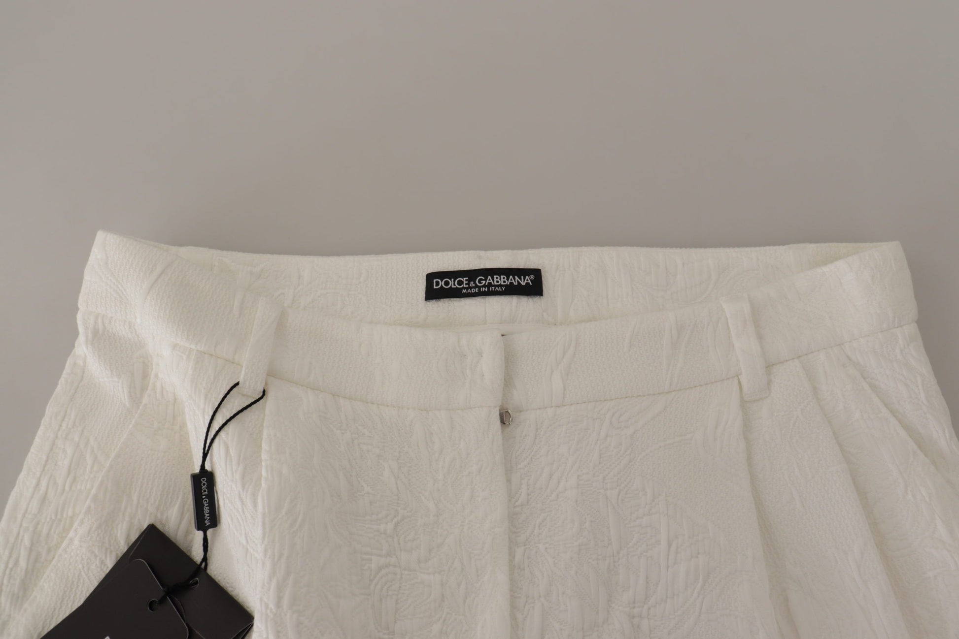 Dolce & Gabbana Elegant High Waist White Culotte Shorts - ACCEXO