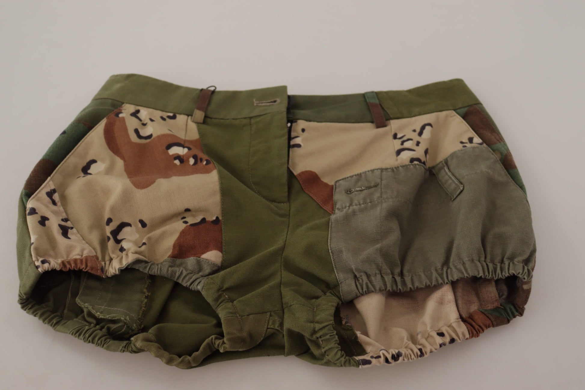 Dolce & Gabbana Army Green High-Waist Hot Pants - ACCEXO