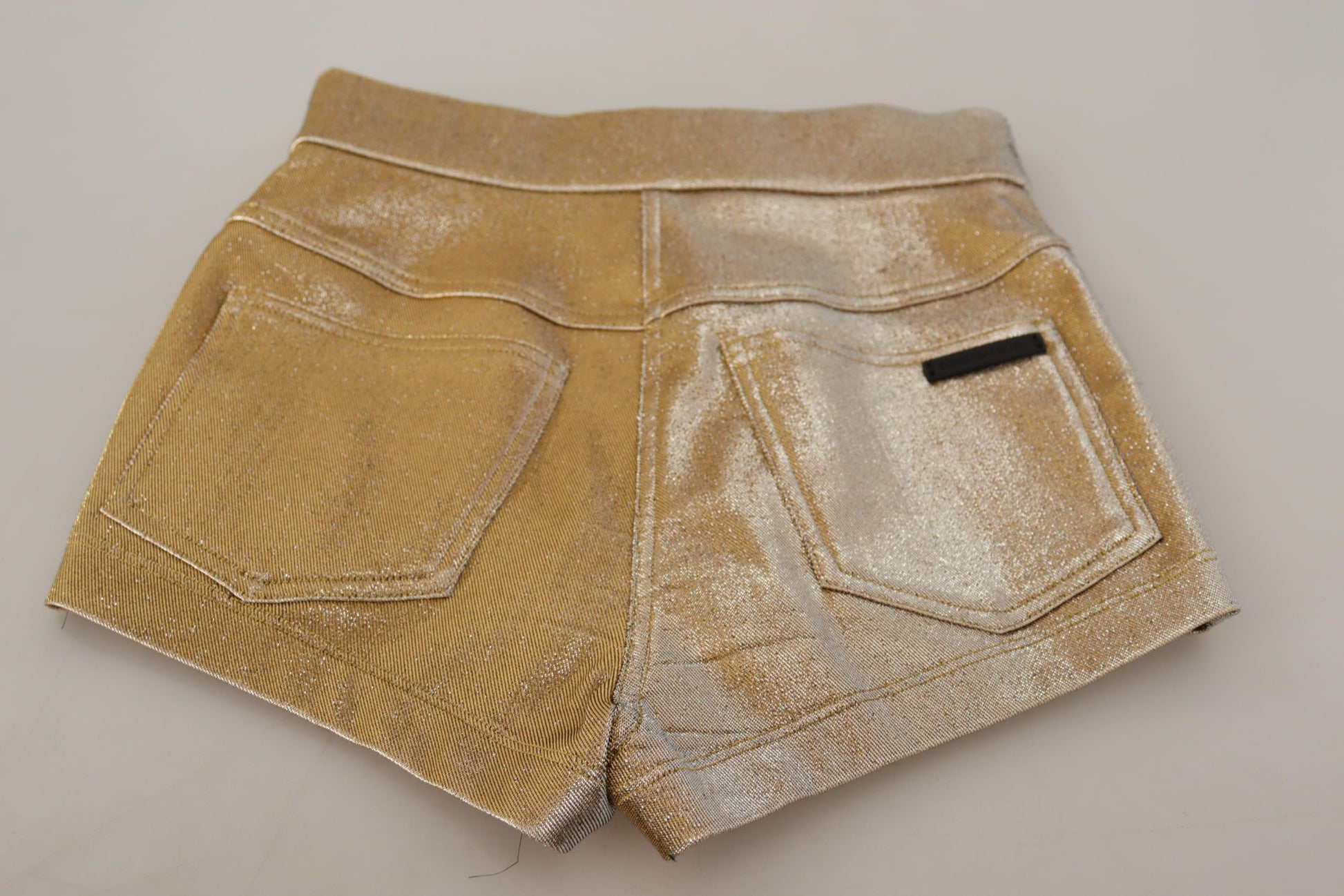 Dolce & Gabbana Gold High Waist Hot Pants Shorts - ACCEXO