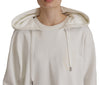 Dolce & Gabbana Chic White Hooded Pullover Sweater