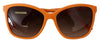 Dolce & Gabbana Chic Orange Round Sunglasses for Women