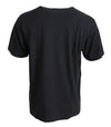 Dolce & Gabbana Elegant Gray Motive Crew Neck T-Shirt