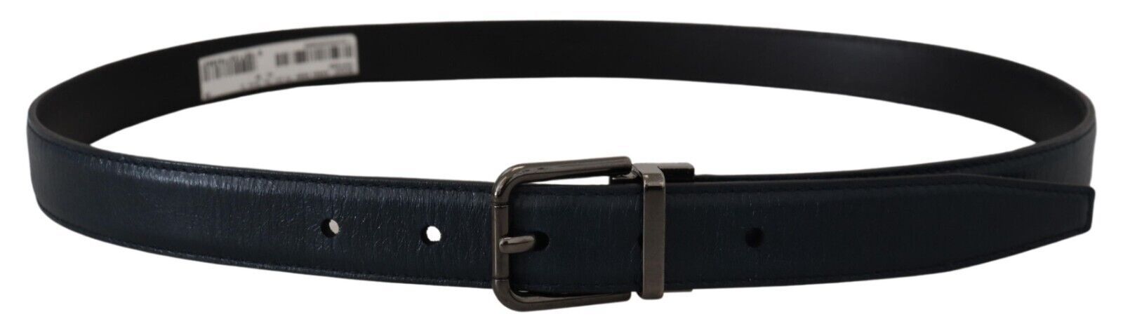 Dolce & Gabbana Elegant Dark Blue Leather Belt - ACCEXO