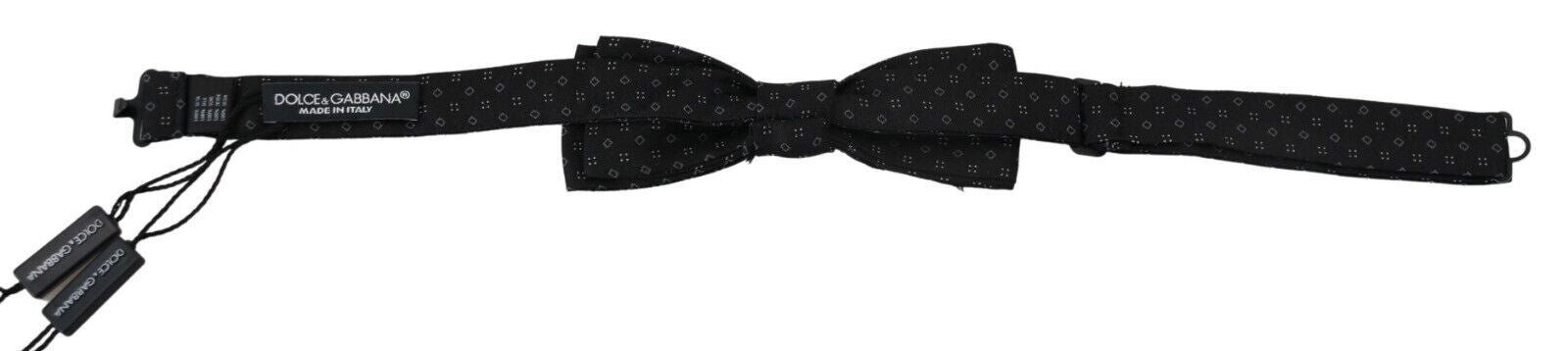 Dolce & Gabbana Elegant Silk Black Bow Tie for Men - ACCEXO