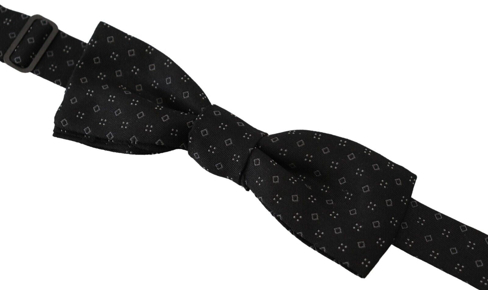 Dolce & Gabbana Elegant Silk Black Bow Tie for Men - ACCEXO