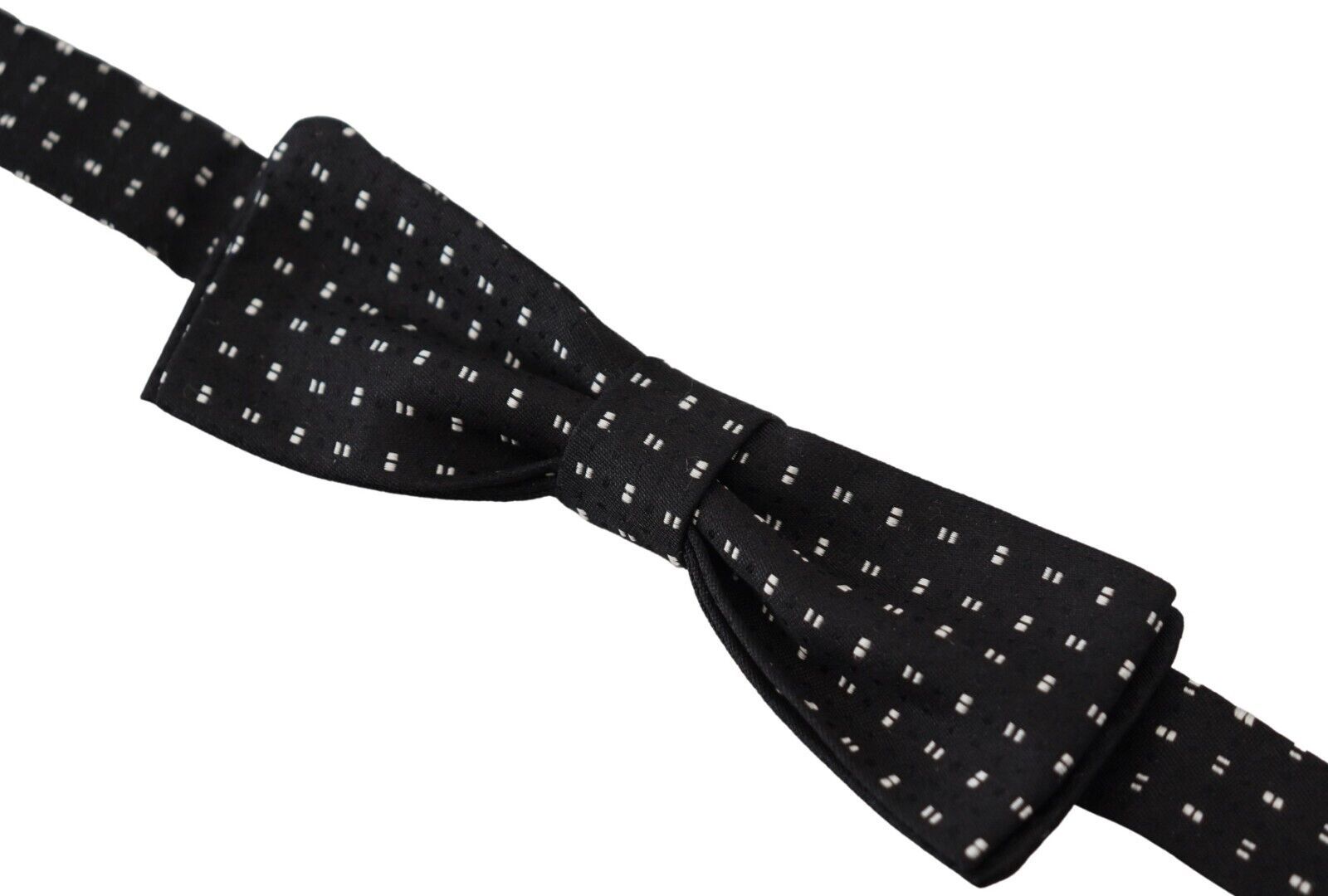 Dolce & Gabbana Elegant Black Silk Bow Tie - ACCEXO