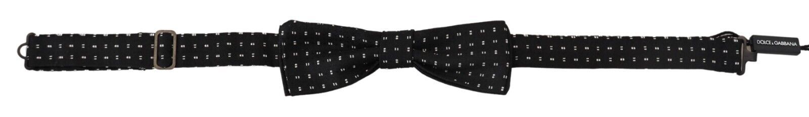 Dolce & Gabbana Elegant Black Silk Bow Tie - ACCEXO
