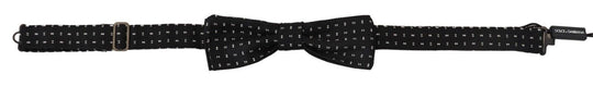 Dolce & Gabbana Elegant Black Silk Bow Tie