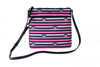 Kate Spade Jae Nylon Leather Flat Pink Striped Multi Crossbody HandBag Purse