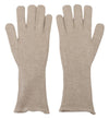 Dolce & Gabbana Elegant Ivory Cashmere-Silk Blend Gloves