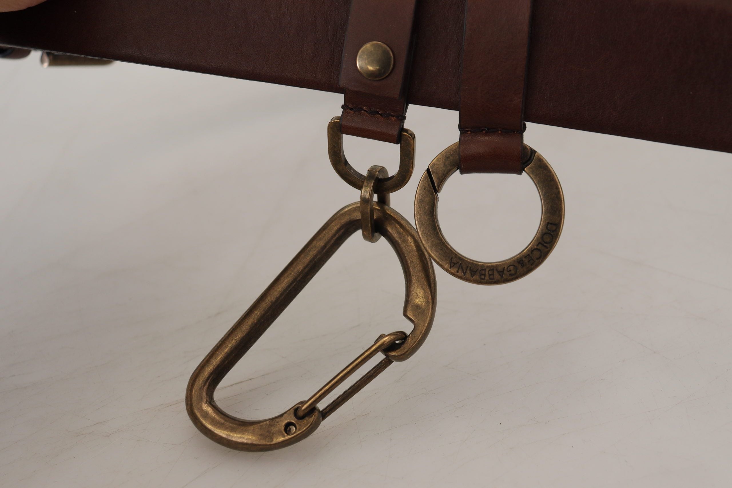 Dolce & Gabbana Elegant Brown Leather Belt with Metal Buckle - ACCEXO