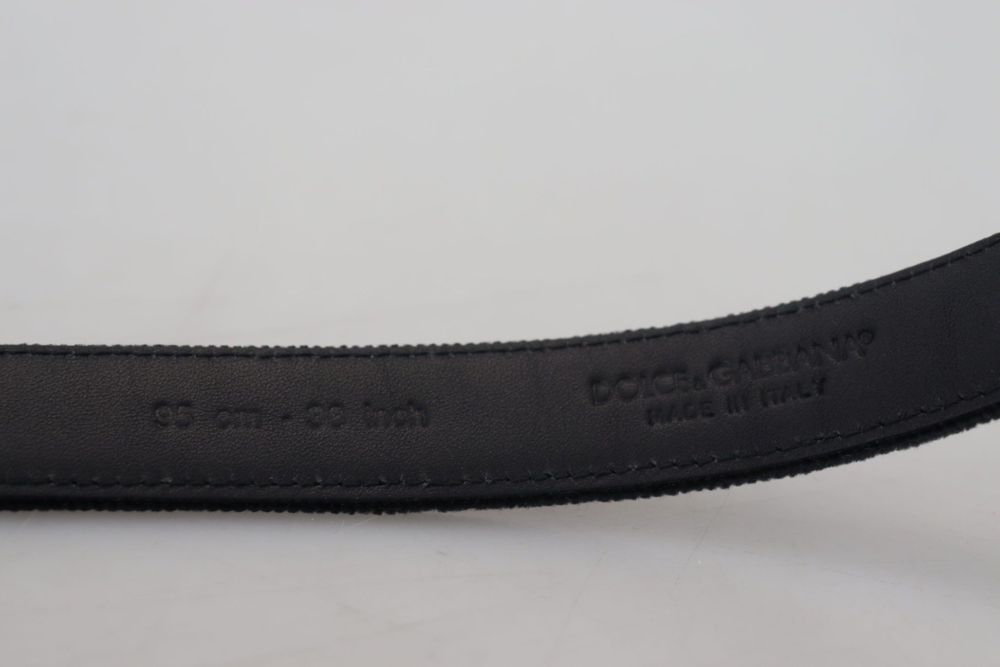 Dolce & Gabbana Elegant Black Leather Belt - ACCEXO