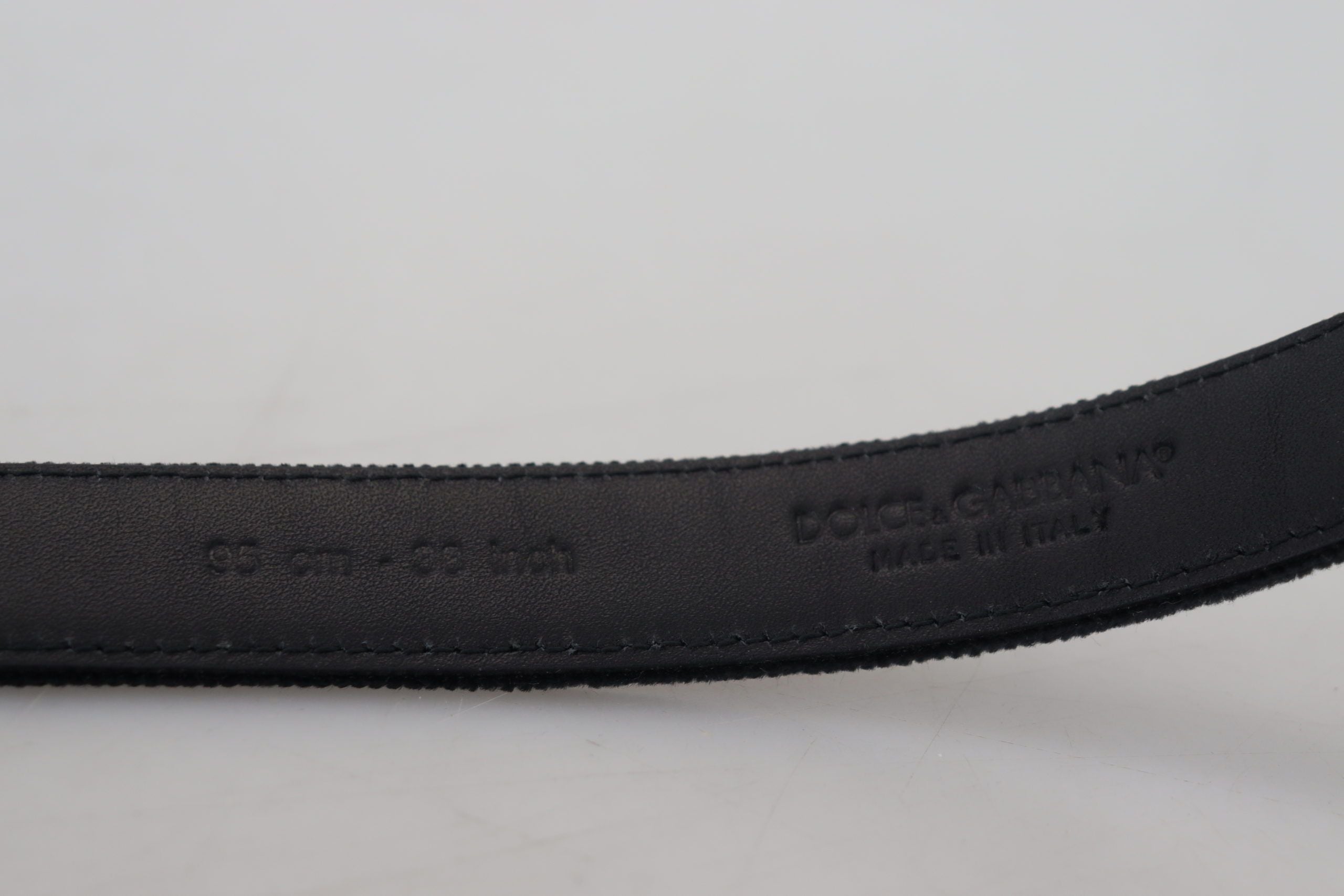 Dolce & Gabbana Elegant Black Leather Belt - ACCEXO
