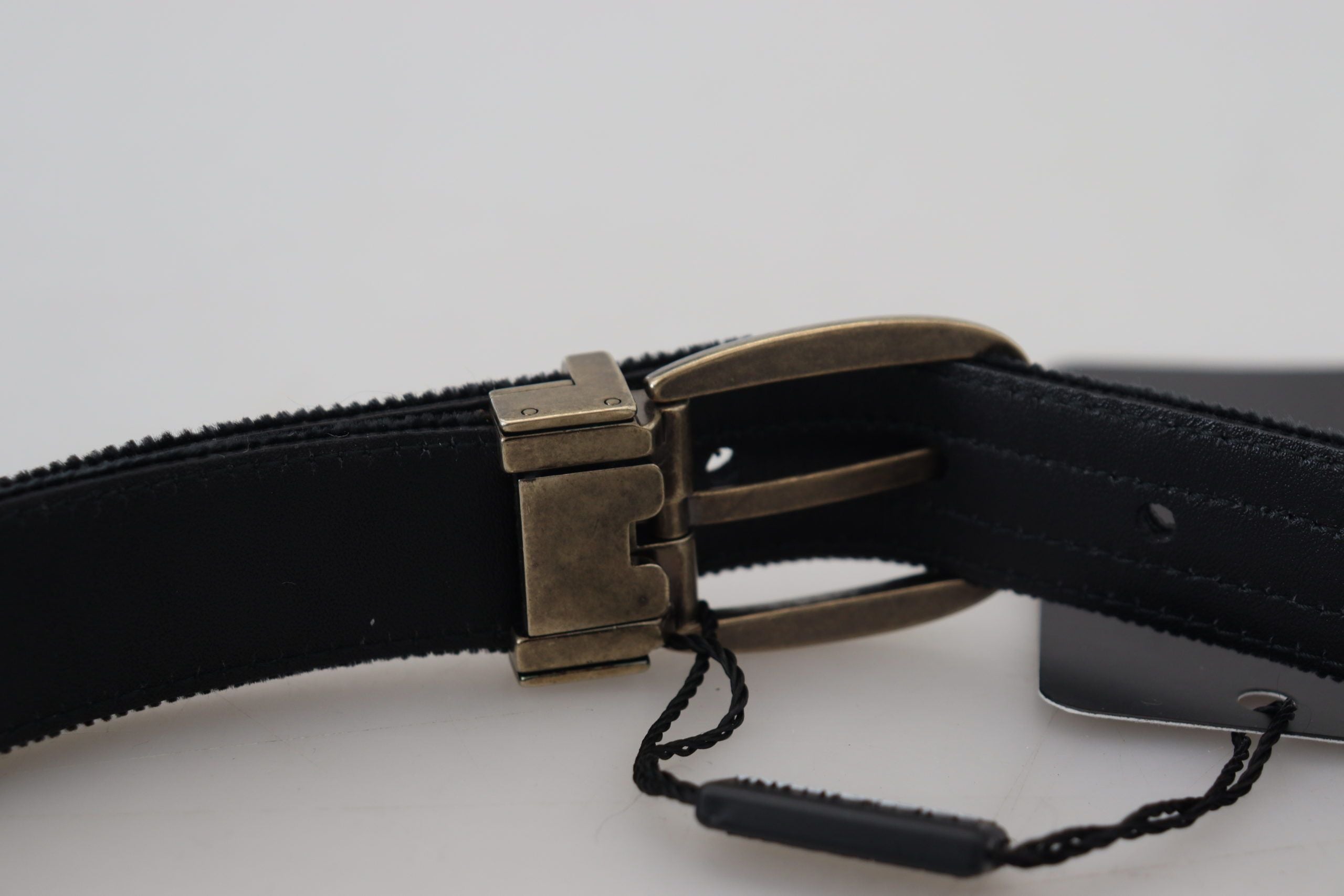 Dolce & Gabbana Elegant Black Leather Belt - ACCEXO