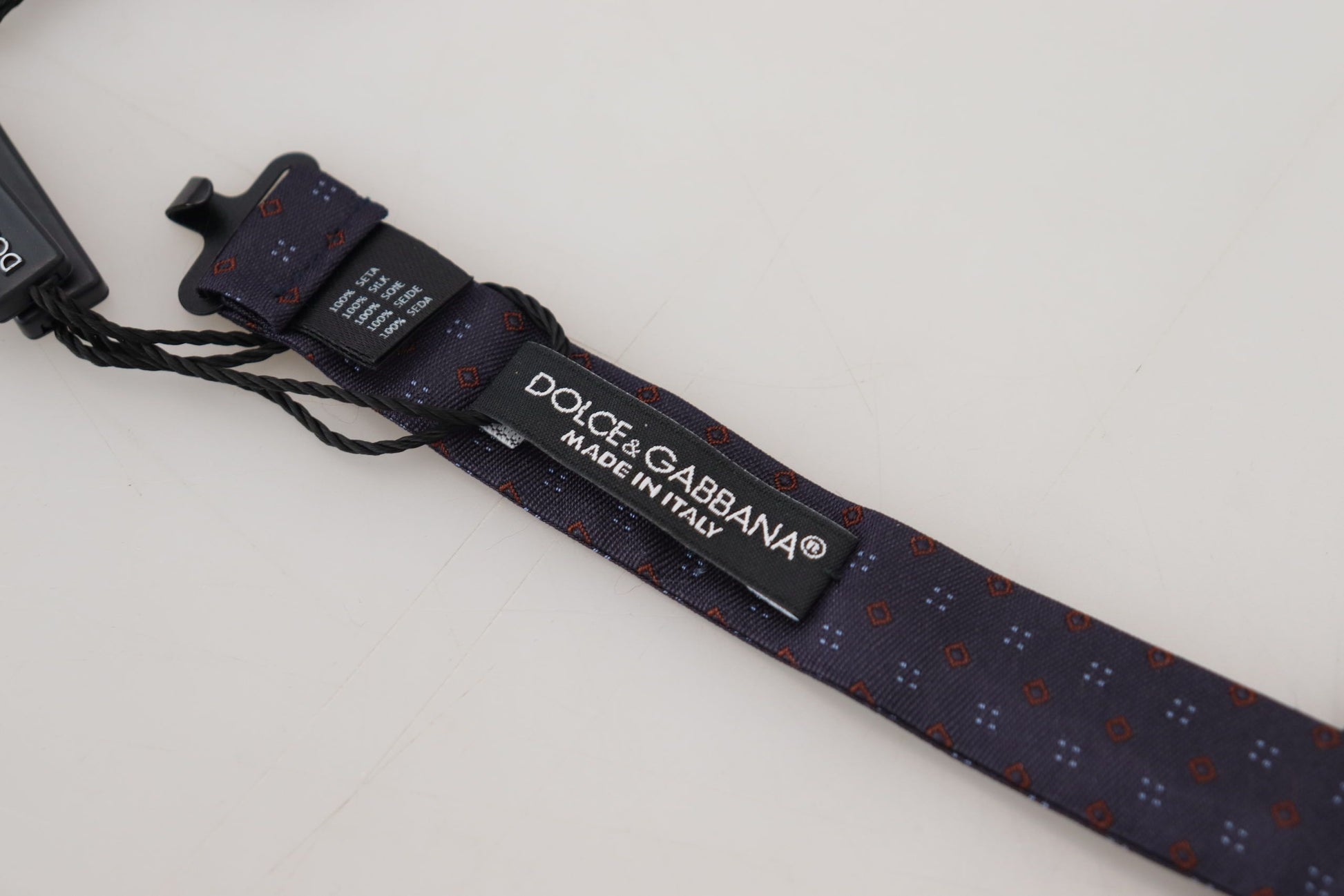 Dolce & Gabbana Elegant Silk Patterned Bow Tie - ACCEXO