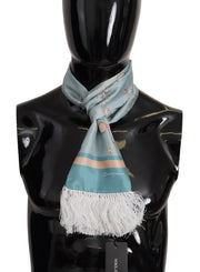 Dolce & Gabbana Elegant Silk Scarf with Shell Motif - ACCEXO
