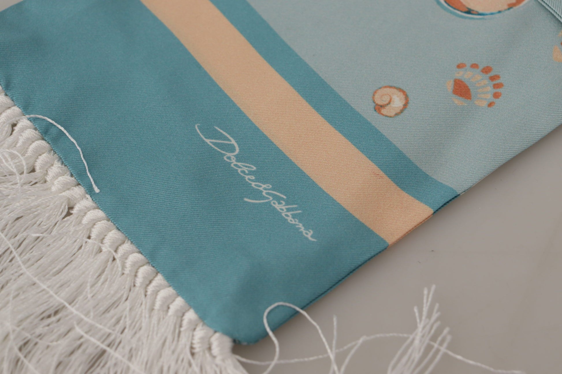 Dolce & Gabbana Elegant Silk Scarf with Shell Motif - ACCEXO