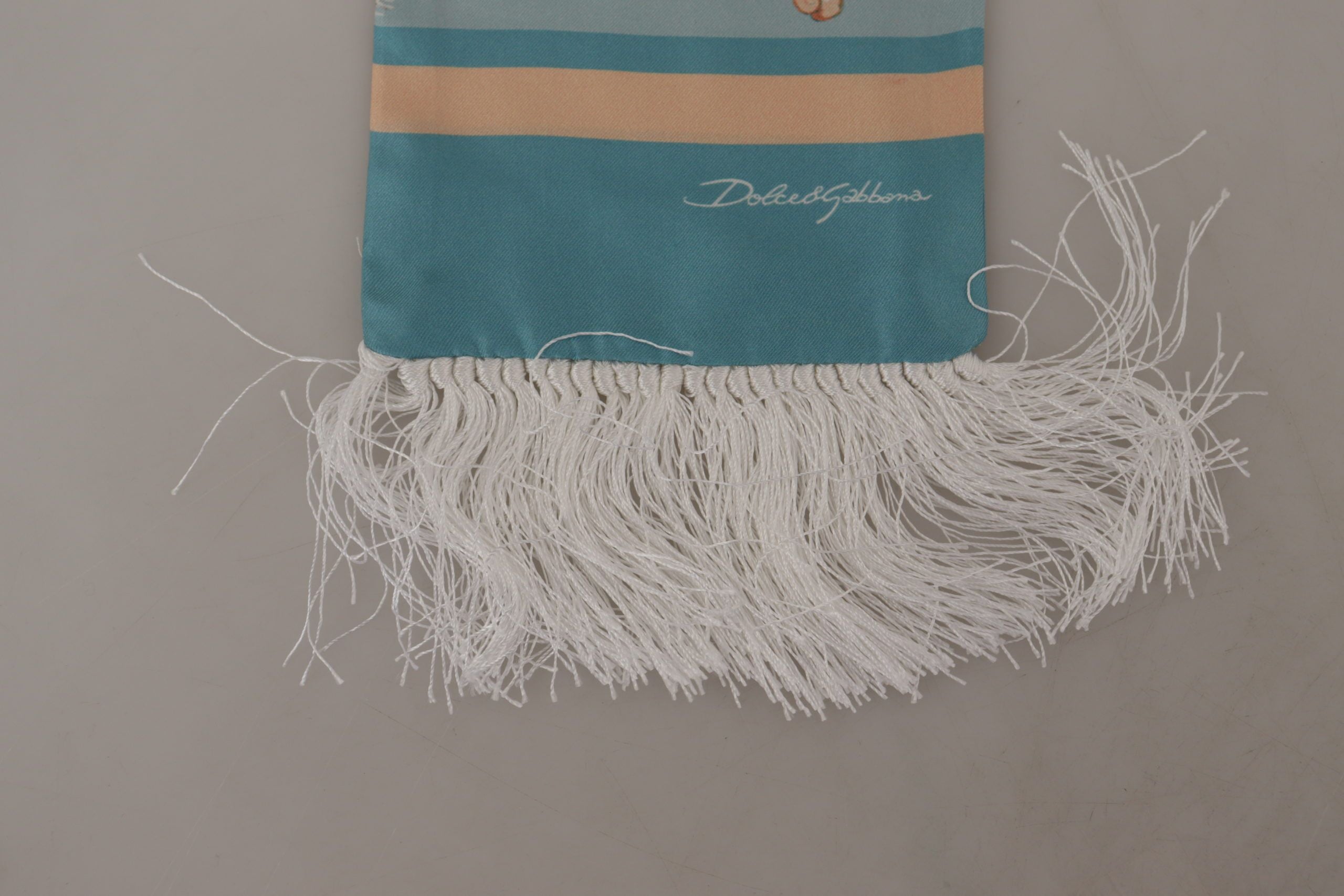 Dolce & Gabbana Elegant Silk Scarf with Shell Motif - ACCEXO